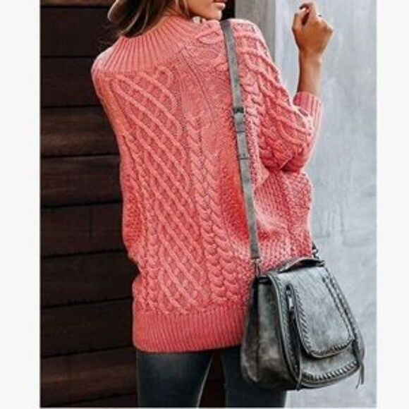 NEW Plus Size Cable Knit Chunky Sweater - Picture 4 of 8